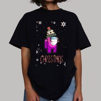 T-shirt Among Us Masque de Noël pour hommes