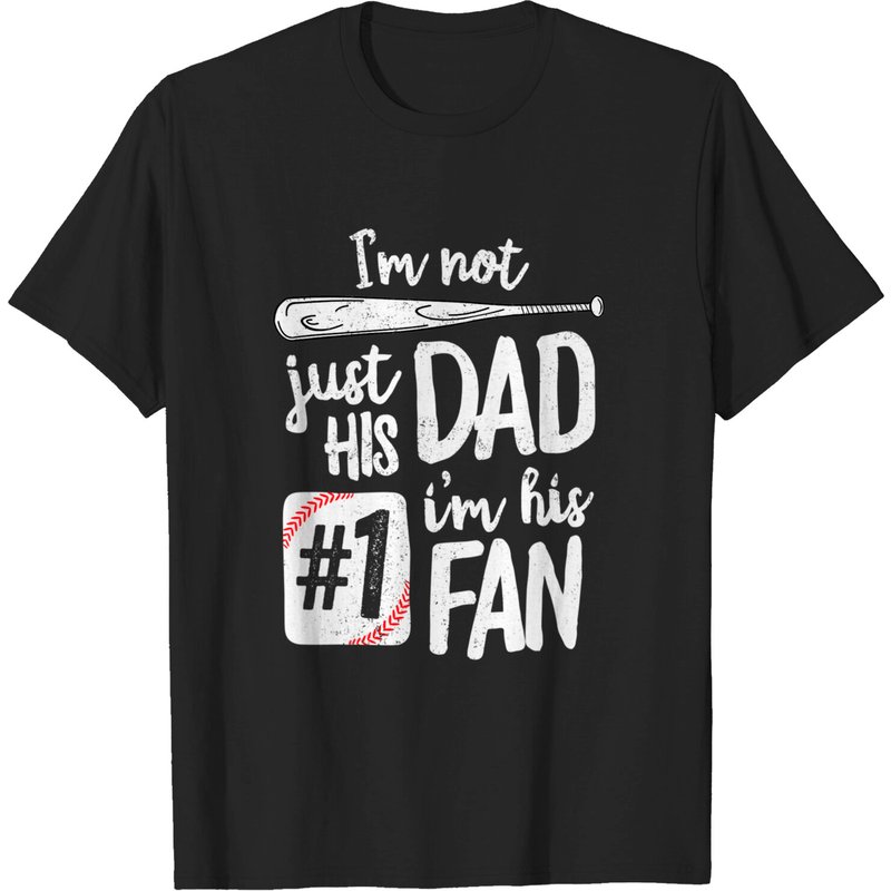 T-shirt Daddy Baseball Je Suis Son #1 Fan