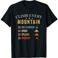 T-shirt Climb Every Mountain Big Thunder Space Splash pour hommes