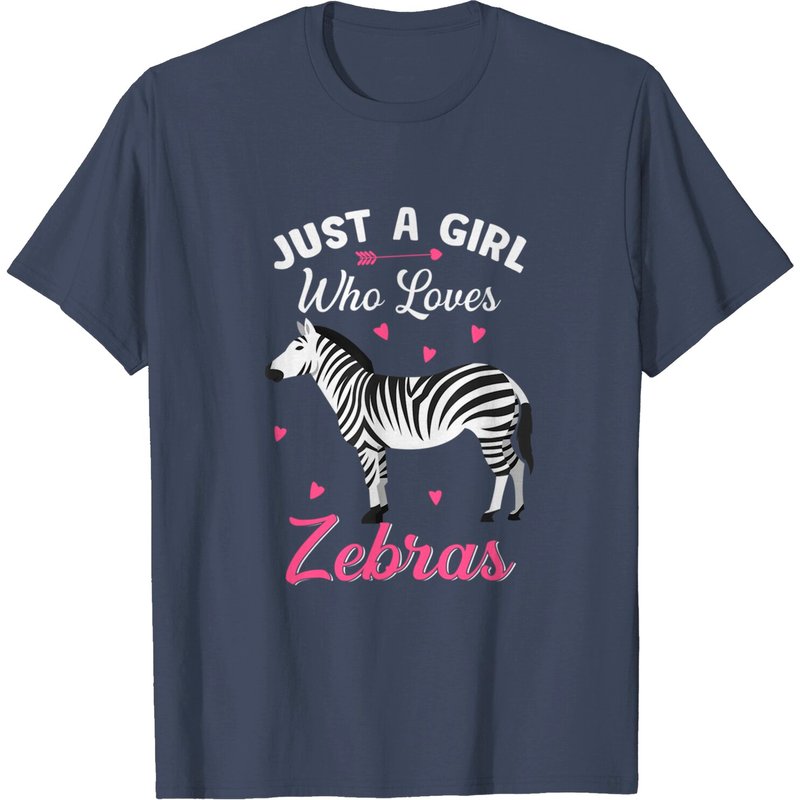 T-shirt Zebra Just A Girl Who Loves Zebras pour hommes — T-shirts pour hommes