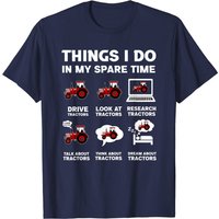 T-shirt Tractors Lover 6 Choses Que Je Fais Dans Mon Temps Libre