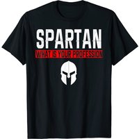 T-shirt Spartan Art Quelle est votre profession pour hommes