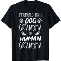 Promoted From Dog Grandma To Human Grandma T-Shirt for Men — Mens T Shirts