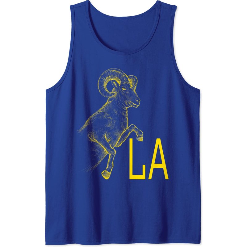 Débardeur Yellow Ram LA Blue California Los Angeles Gifts pour hommes — T-shirts pour hommes