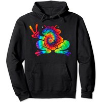 Cool Peace Frog Tie Dye Hoodie for Boys and Girls