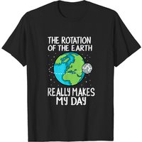 T-shirt Science Rotation de la Terre fait ma journée pour hommes — T-shirts pour hommes