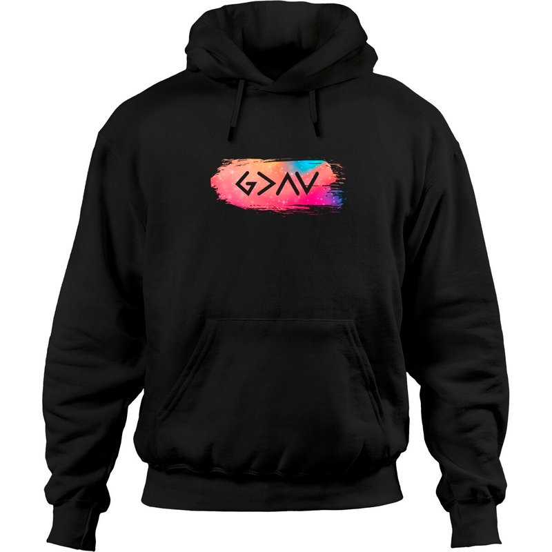 God Is Greater Than Our Highs And Lows Pullover Hoodie — Mens Hoodies