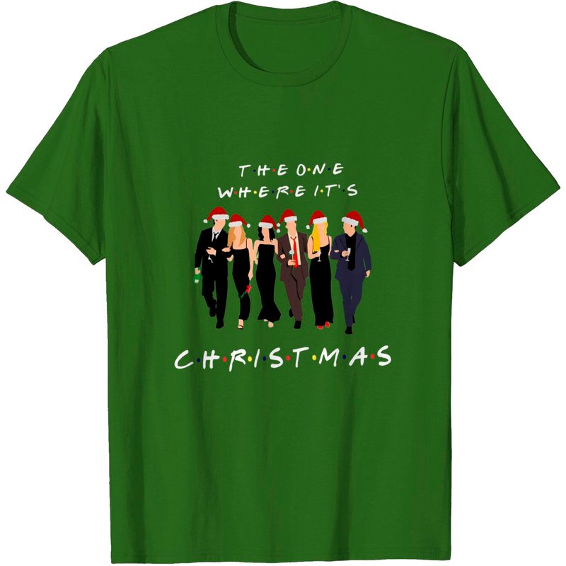 T-shirt de Noël inspiré de Friends pour hommes