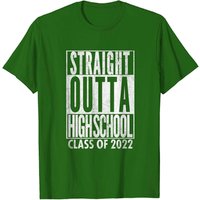 T-shirt de graduation Class Of 2022 Straight Outta High School — T-shirts pour hommes