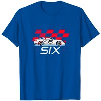 T-shirt de 6e anniversaire de voiture de course pour garçons