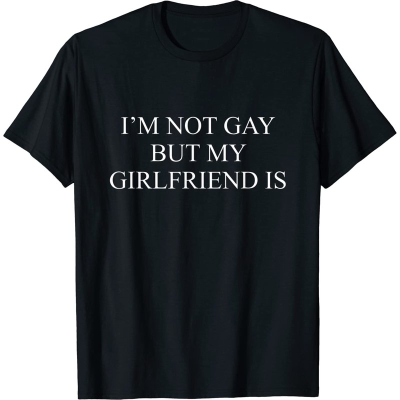 T-shirt Im Not Gay pour hommes - Noir — T-shirts pour hommes