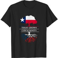 T-shirt pour hommes Texas Grown avec racines tchèques — T-shirts pour hommes