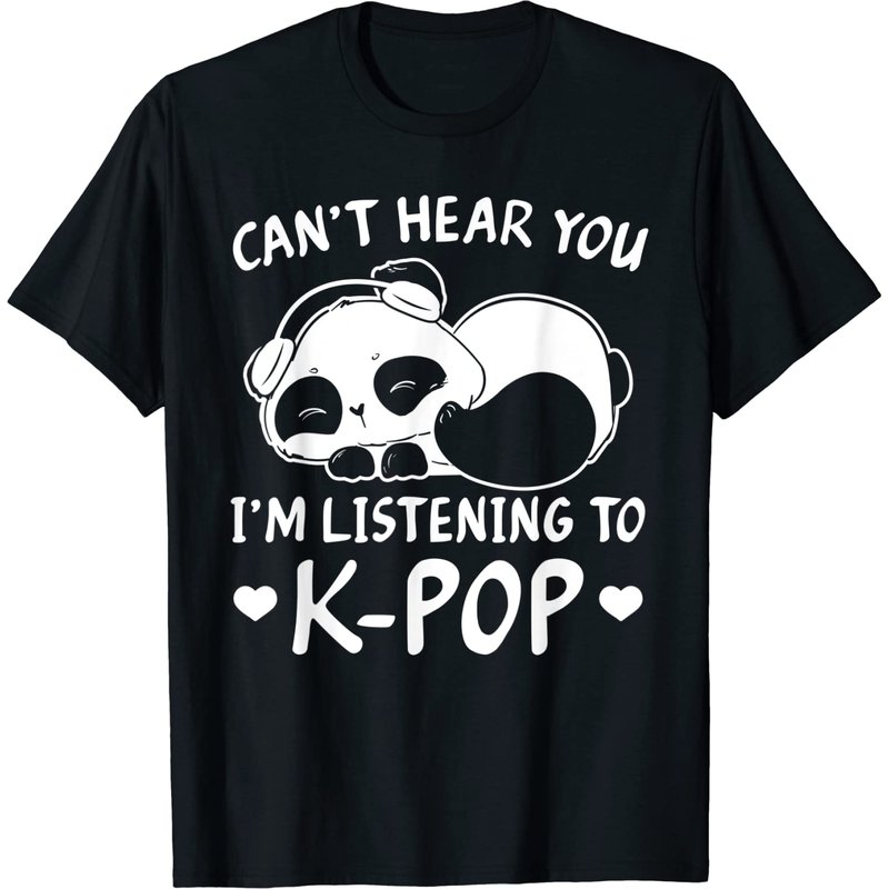 T-shirt Kpop Can't Hear You I'm Listening To Kpop pour hommes