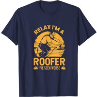Roof Tiler T-shirt for Men - Roofing Contractor Design — Mens T Shirts