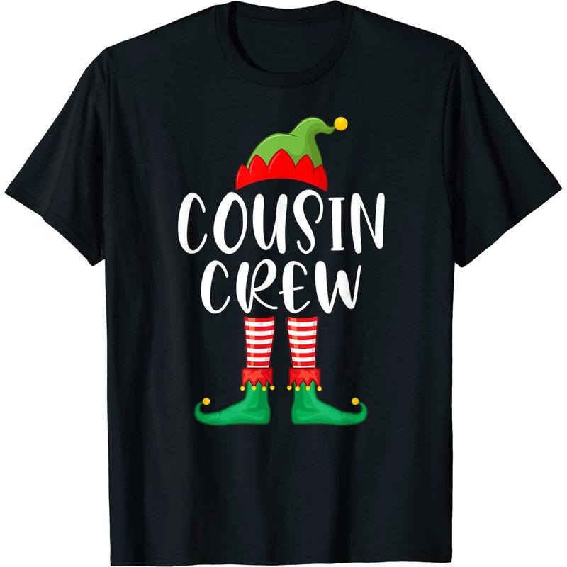 Cousin Crew Shirt Xmas Elf Party Pajama T-shirt for Men — Mens T Shirts
