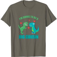 I'm Going To Be A Big Cousin Dinosaur Lovers T-Shirt for Men — Mens T Shirts