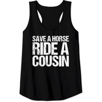 Débardeur Save A Horse Ride A Cousin pour hommes - Noir — T-shirts pour hommes