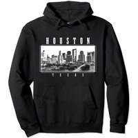 Hoodie Vintage Houston Skyline Fierté du Texas — Sweats à capuche pour hommes