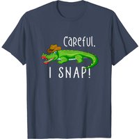 Careful I Snap! T-shirt amusant pour les amoureux des alligators — T-shirts pour hommes