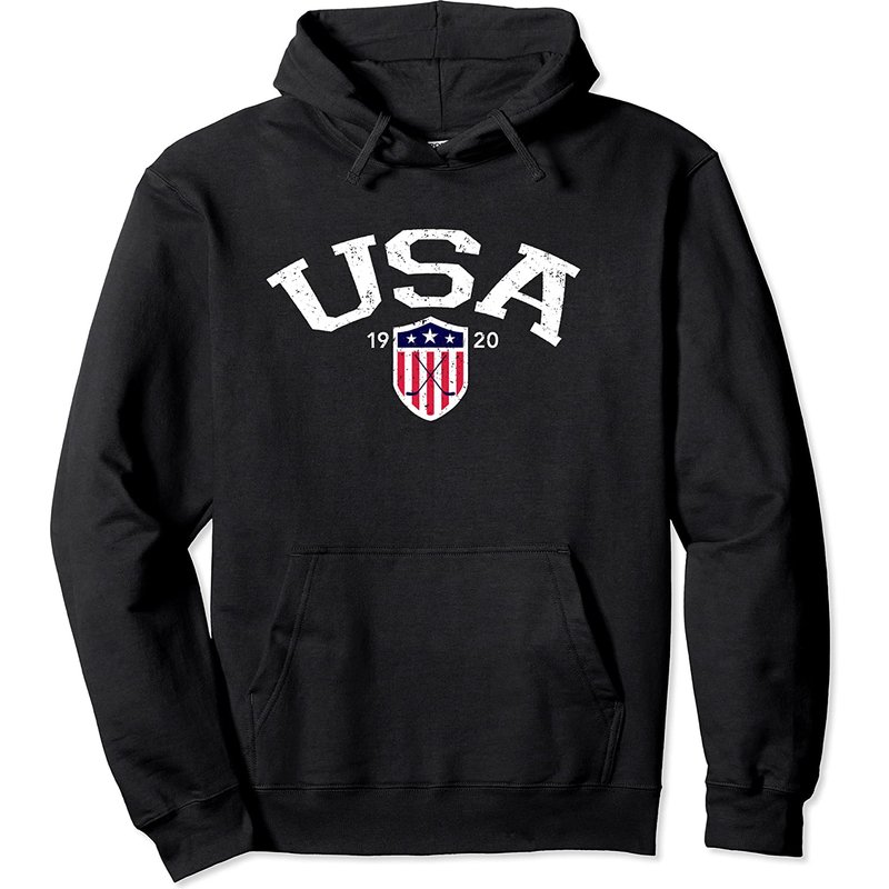 Hoodie Vintage USA Hockey National — Sweats à capuche pour hommes