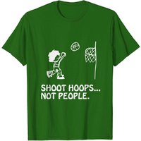 Shoot Hoops Not People Men's Basketball T-Shirt — Mens T Shirts