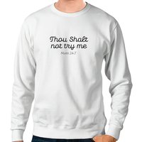 Sweatshirt Thou Shalt Not Try Me MOM 24-7 Unisexe Rouge — Sweats à capuche pour hommes