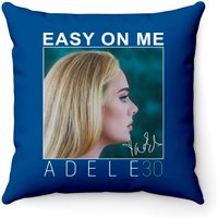 Adele Easy On Me Throw Pillows - Royal Blue Cover Only — Decorative Cushions