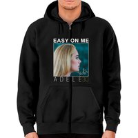 Adele Easy On Me Unisex Zip Hoodie — Mens Hoodies