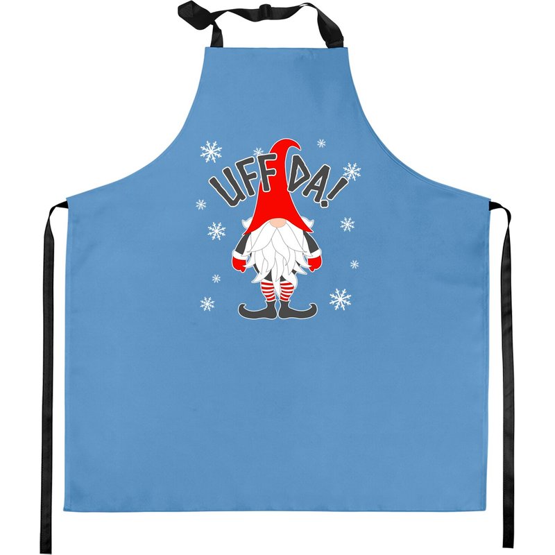 Uff Da Gnome Danois Tomte Scandinave Pullover de Noël Tabliers de Cuisine — Tabliers de cuisine