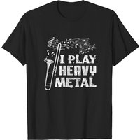 T-shirt Humoristique Tromboniste Heavy Metal Marching Band