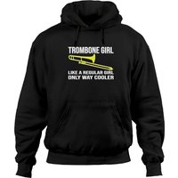Trombone Girl Pullover Hoodie for Unisex