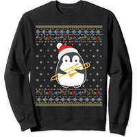 Christmas 2021 Penguin Trombone Player Sweatshirt for Unisex