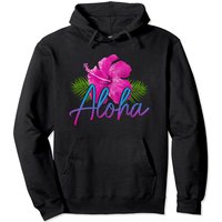 Aloha Hawaiian Islands Hawaii Surf Hibiscus Flower Pullover Hoodie — Mens Hoodies