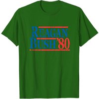 T-shirt Vintage Ronald Reagan George Bush 1980 pour hommes