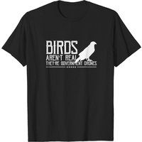 Birds Are Not Real They're Government Drones T-Shirt for Men — Mens T Shirts