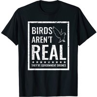 T-shirt Oiseaux Ne Sont Pas Réels Drones du Gouvernement pour Hommes