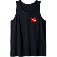 Sea Turtle Dive Flag Tank Top for Men