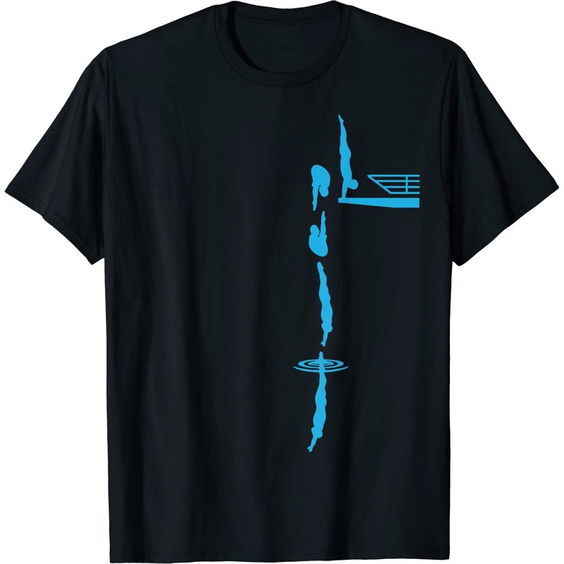 T-shirt de plongée Diving Diver Dive Team High Dive — T-shirts pour hommes