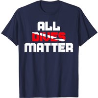 T-shirt pour hommes All Dives Matter Flag Scuba — T-shirts pour hommes