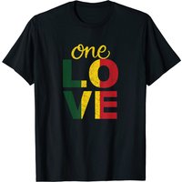One Love Jamaican Rasta Reggae T-Shirt for Men