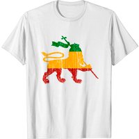 Lion Of Judah T-Shirt for Men - Rastafari Reggae Design