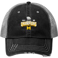 Casquette Trucker Michigan Football Champions Big Ten 2021 — Casquette de baseball