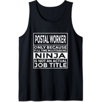 Postal Ninja Tank Top for Men - Funny Postal Worker Design — Mens T Shirts