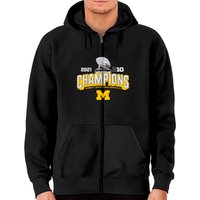 Hoodie zippé Michigan Football Champions Big Ten 2021 — Sweats à capuche pour hommes