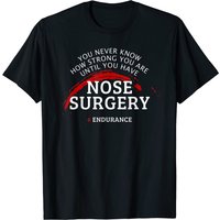 Nose Surgery Recovery Rhinoplasty Get Well T-Shirt for Men — Mens T Shirts