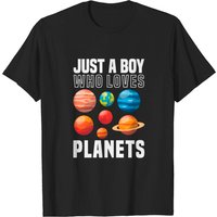 Space Proxy T-Shirt for Men - Just A Boy Who Loves Planets — Mens T Shirts