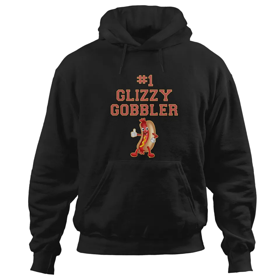 Hoodie Unisexe Glizzy Gobbler Hot Dog Noir — Sweats à capuche pour hommes