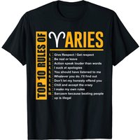 T-shirt Cusp Poissons Bélier pour hommes - Règles du zodiaque Bélier — T-shirts pour hommes