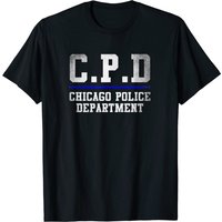 T-shirt Little Chicago Département de police de Chicago Thin Blue Line