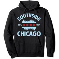 Hoodie Little Chicago Drapeau et Skyline de Chicago